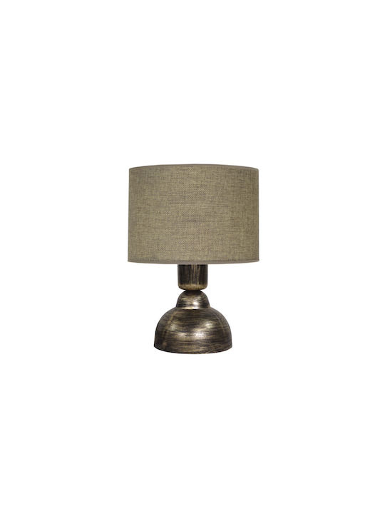 Heronia Table Lamp for Socket E27 with Black Shade and Base