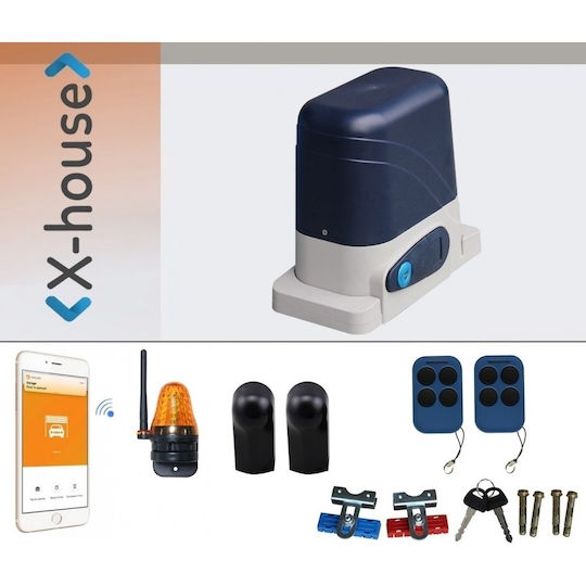 X-house Set Garage Door Motor for Sliding Door for Maximum Weight 600kg