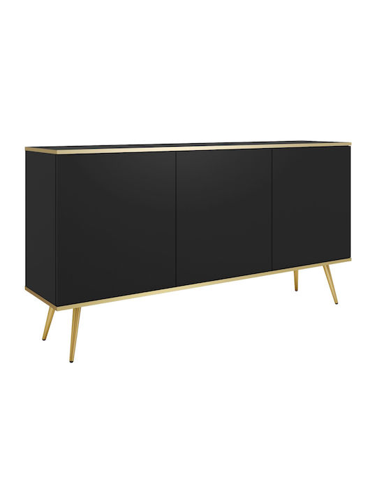 Bufet Oro Anthracite + Gold 160x41x85cm