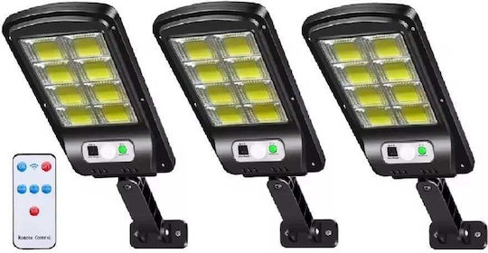 Jortan Set 3 Lămpi Solare Stradal cu Senzor de Mișcare și Telecomandă IP67 36bucx11bucx4buccm