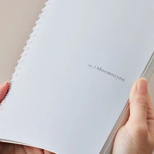 Mnemosyne Notizbuch Spirale A5 80 Blätter Geregelt