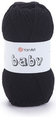 Yarn Art Νήμα Πλεξίματος 100%ακρυλικό Baby Μαύρο 585 150m 50gr