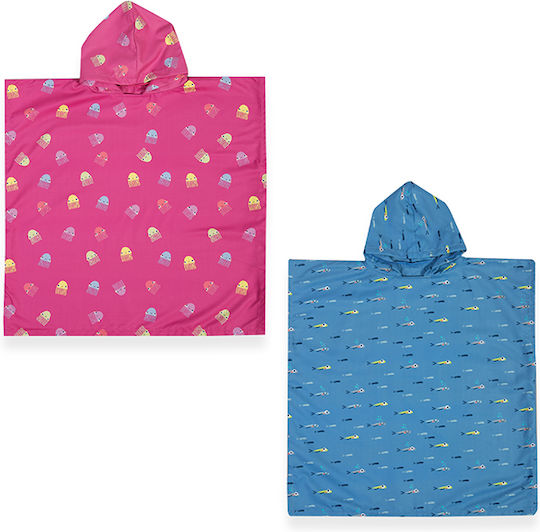 Poncho Copii Echipa Pești 65x65 Albastru Nef-nef Homeware