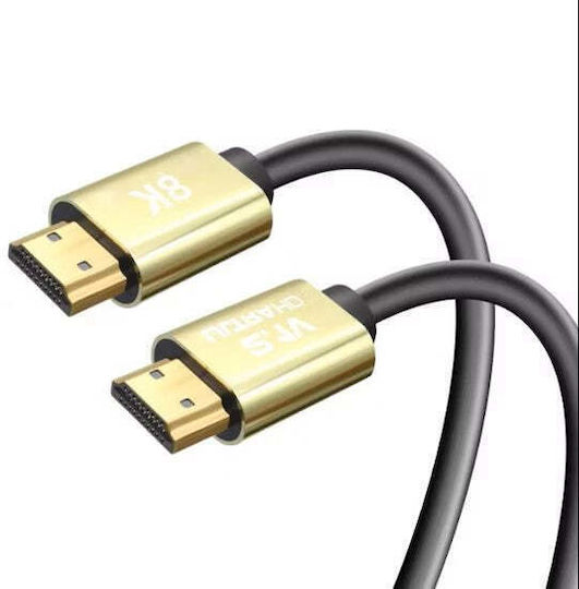 Hdtv HDMI 2.1 Ultra High Speed 48Gbps 4K 120Hz HDR VRR Cable HDMI Male HDMI Male 2m Black