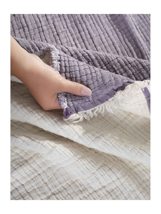 Aigaion Super Soft Покривало Единично Violet 170x240см