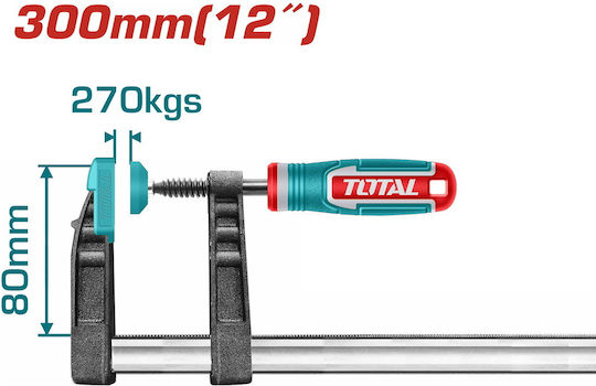 Total Επαγγ Σφιγκτηρας Μαραγκων 80 Χ 300mm Tht1320801