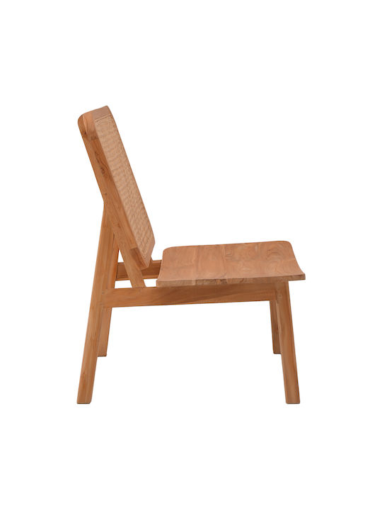 Viborg Sessel Natural Teak Wood / Natural Rattan 60x75x87cm