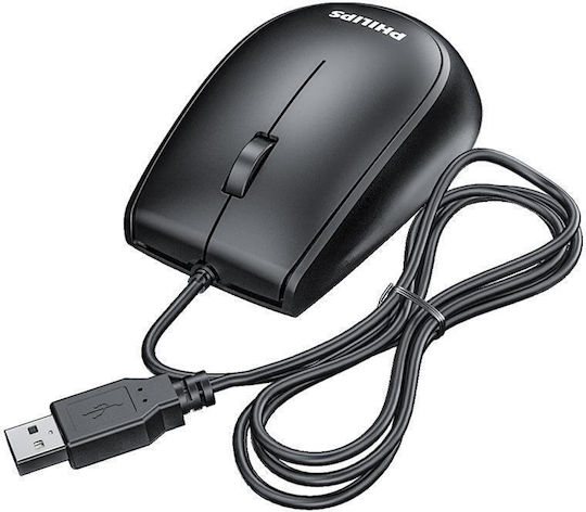 Philips SPK7217 Wired Mouse Black