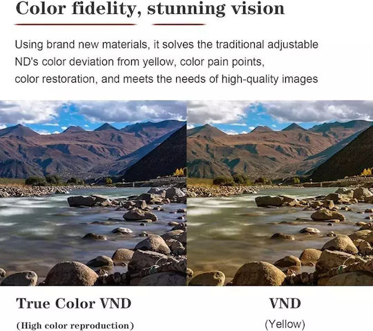 7artisans Filter Farbig / Variable ND Durchmesser 77mm für Kameraobjektive