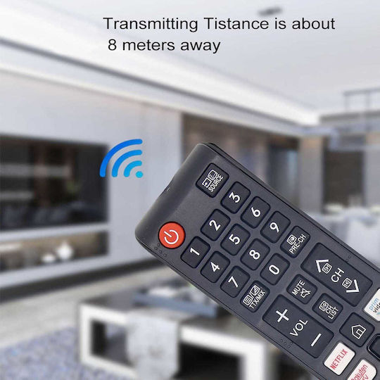 Compatible Remote Control Smart TV με Netflix & Prime Video for Τηλεοράσεις Samsung