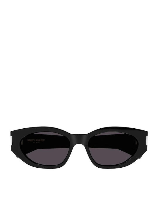 Ysl Unisex Γυαλιά Ηλίου με Μαύρο Κοκκάλινο Σκελετό και Μαύρο Φακό SL 638 001