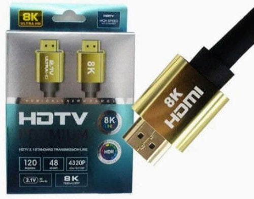 Hdtv HDMI 2.1 Ultra High Speed 48Gbps 4K 120Hz HDR VRR Cable HDMI male - HDMI male 3m Μαύρο
