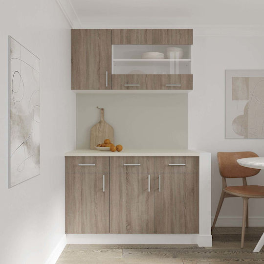 Dulap de podea Dark Sonoma Oak/white 80x50x80buc