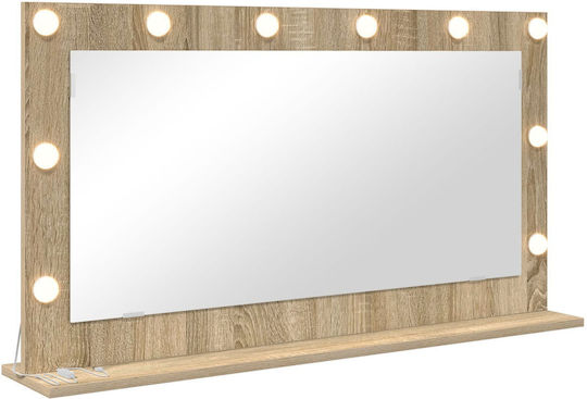 vidaXL 868303 Ορθογώνιος Led από MDF 100x55cm Μπεζ vidaXL 868303 Ορθογώνιος Led από MDF 100x55cm Μπεζ