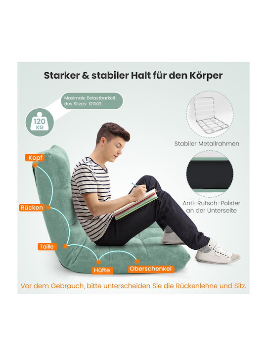 Vielseitiger Sitzsack Nackenrolle Grün 105x56x15cm