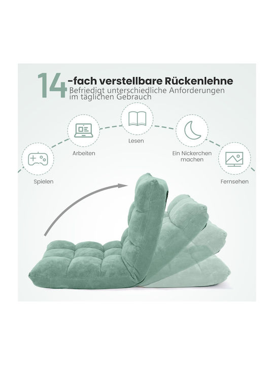 Vielseitiger Sitzsack Nackenrolle Grün 105x56x15cm