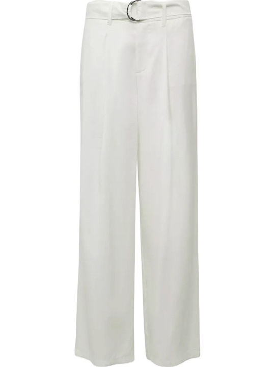 Women's Fabric Trousers White