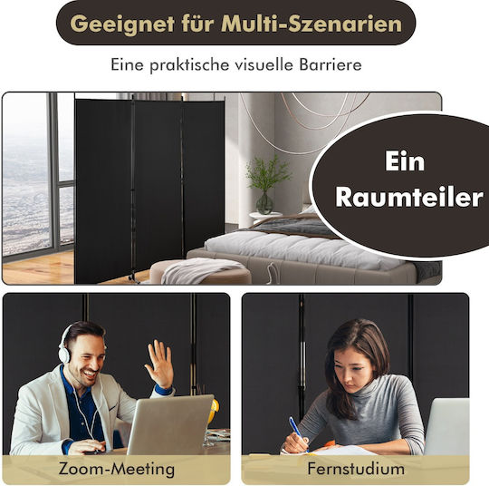 Costway Dekorativer Raumteiler Metall 262x180cm