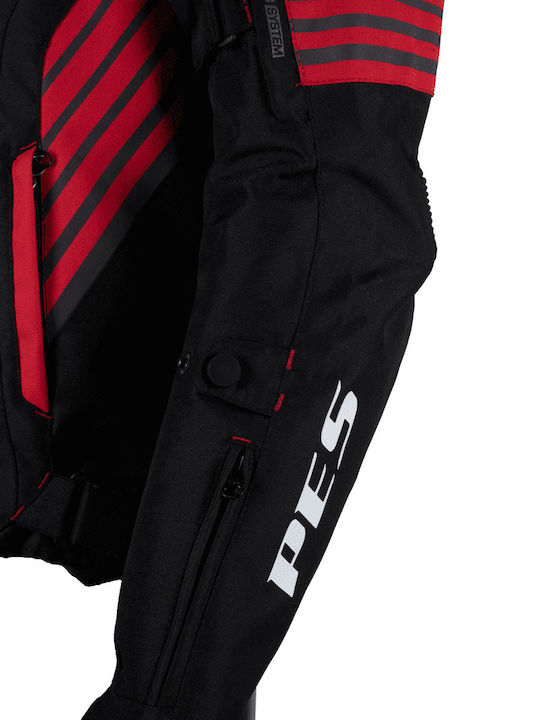 Grand 4 Bărbătesc Geacă de motocicletă Cordura 4 Sezoane Waterproof Black/Red