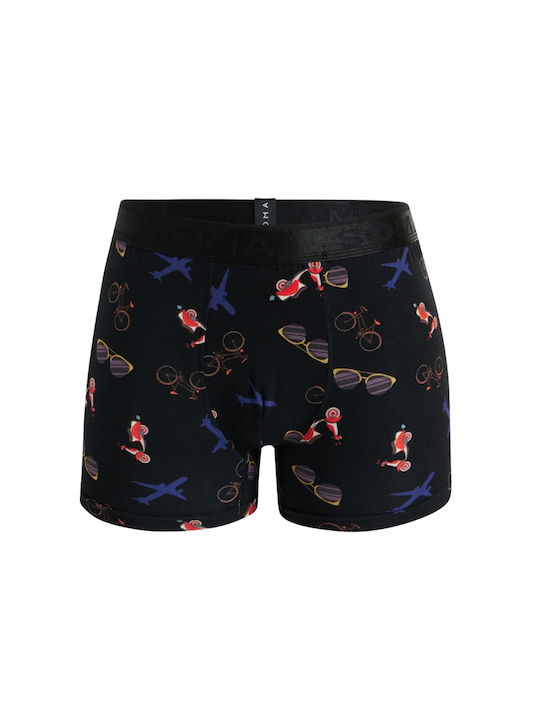 Herren Boxershorts Black 1Packung