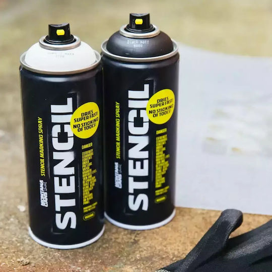 Montana Cans Spray Vopsea Temperatură Înaltă cu Matt Efect Negru Mangekyu 400ml
