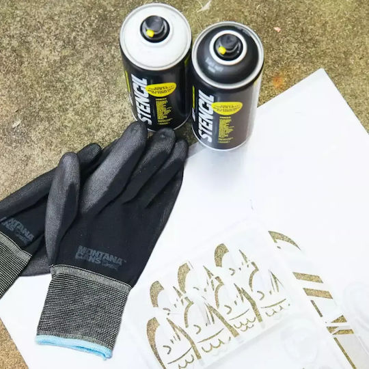Montana Cans Spray Vopsea Temperatură Înaltă cu Matt Efect Negru Mangekyu 400ml