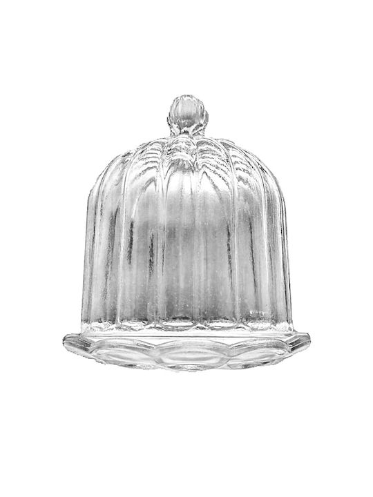 Glass Sweet Jar with Lid Transparent 17x16.5cm