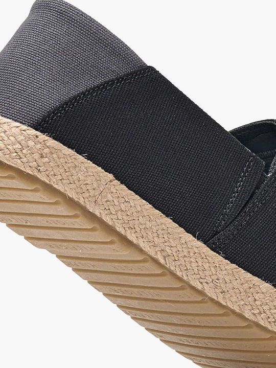 Stoff Herren Espadrilles in Schwarz Farbe