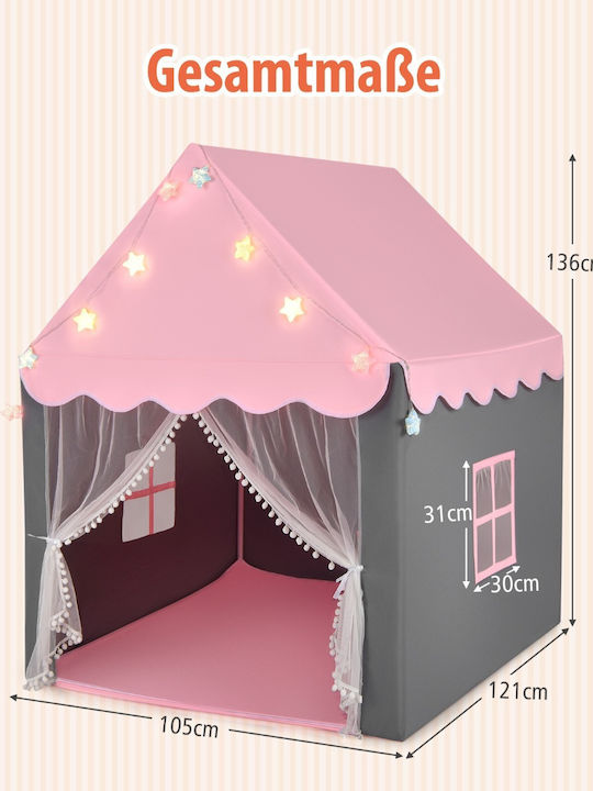 Costway Kids House Play Tent TP10005PI Pink