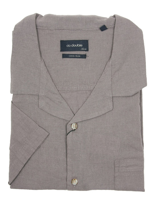 Double Linen Shirt Gray