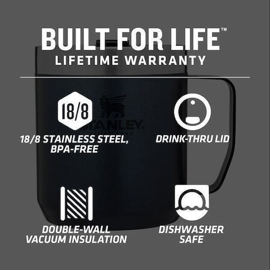 Stanley Classic Legendary Camp Mug Thermos Stainless Steel BPA Free 350ml Cream Gloss