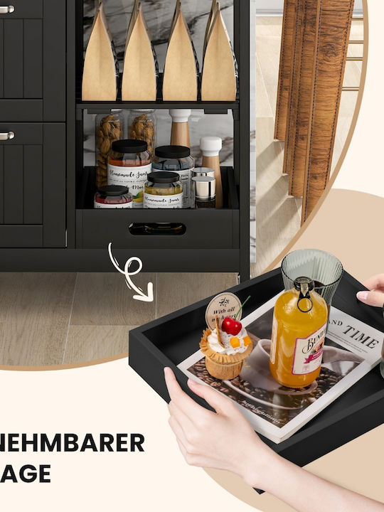Boden Küchenschrank Schwarz 67x37x84cm