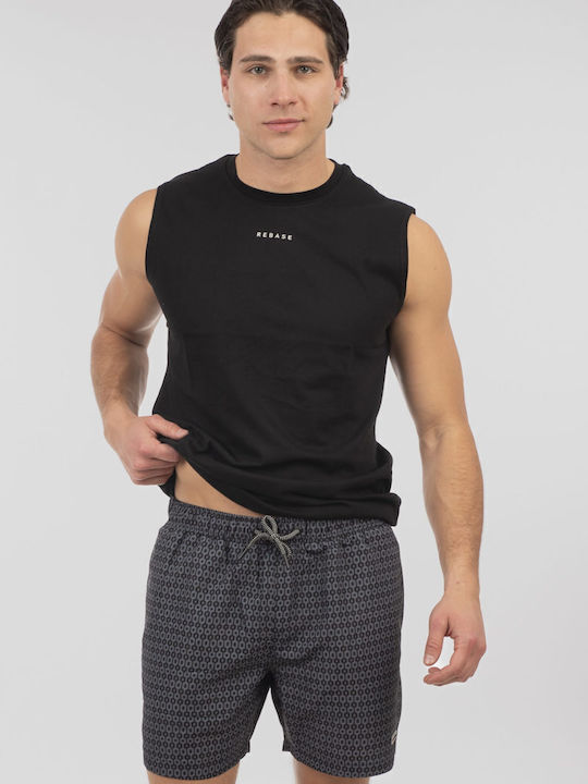 Men's Swimwear Shorts Anthracite with Patterns