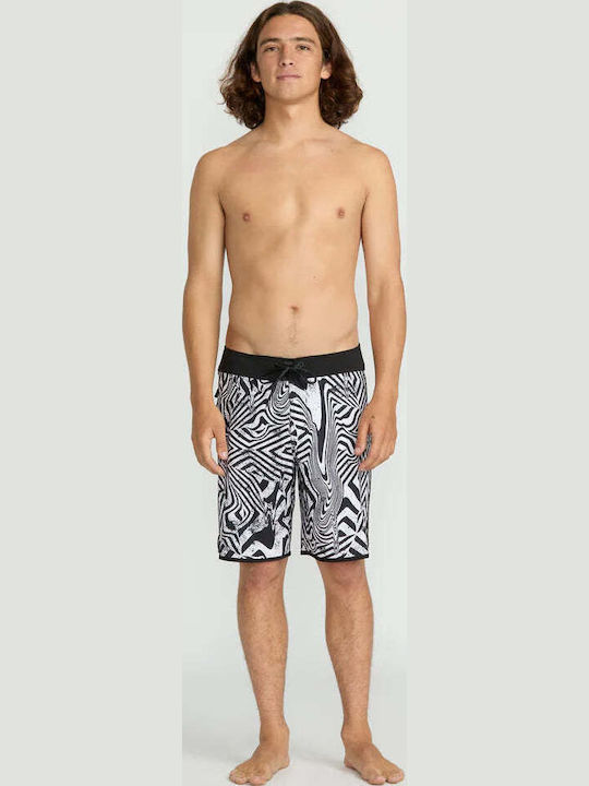 Scallop Men's Swimwear Bermuda White, Black