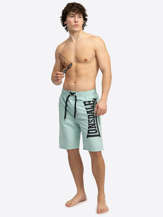 Radmoor Men's Swimwear Shorts Aqua/Black with Prints