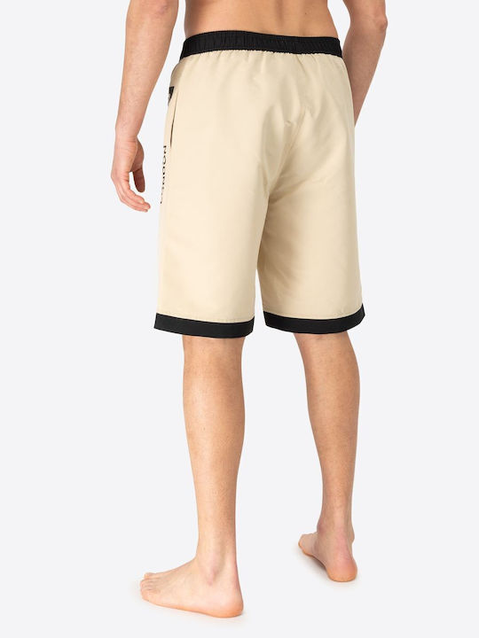 Clennell Men's Swimwear Shorts Sand/Black with Patterns