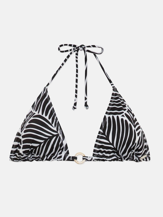 Bikini Triangle B Cup Black White