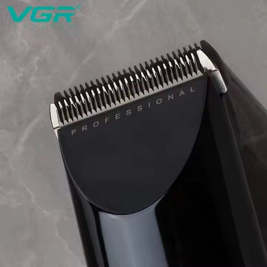 VGR Σετ Επαναφορτιζόμενης Κουρευτικής Μηχανής Μαύρο V-698