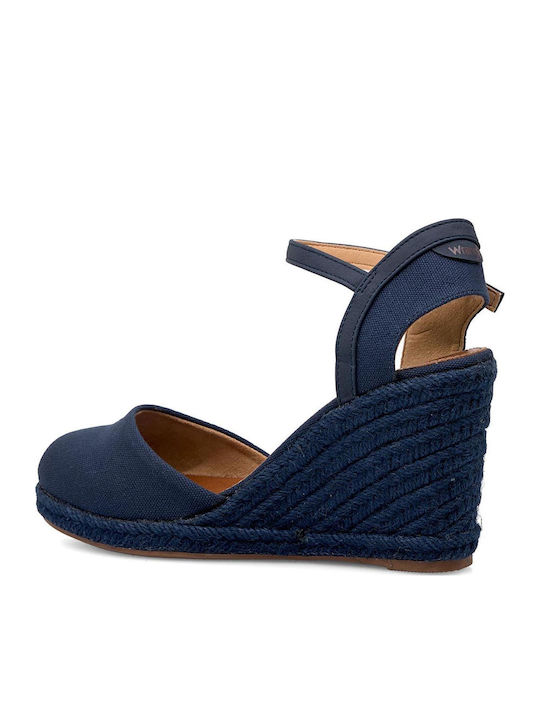 Brava Women's Fabric Platform Espadrilles Blue