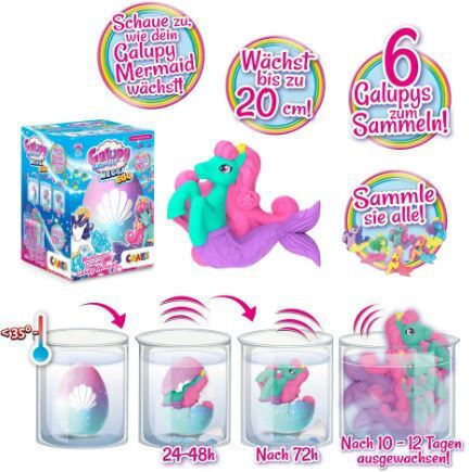 Craze Миниатюрна играчка Megga Egg, Galupy Mermaid, Hatching Mermaid за 6+ Години 20см.