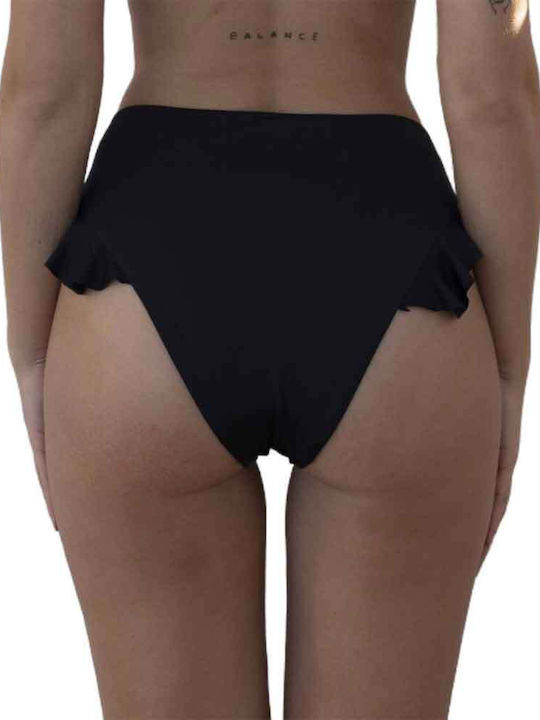 Bikini Slip Ψηλόμεσο Μαύρο