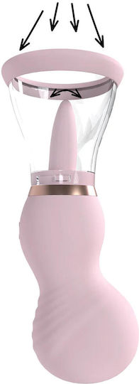 Sinnliche Wiederaufladbare Vulva-Brustpumpe Pink