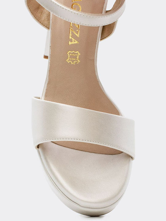 Leather Sandals White