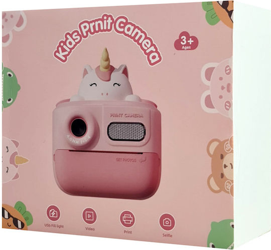 Wowkids K64 Children's Camera 26MP with Thermal Printing Pink
