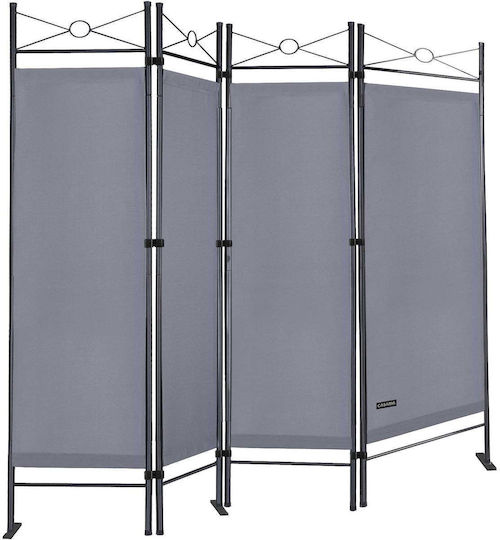 Paravan Casaria Antracit Dimensiuni 180x163cm Pliabil