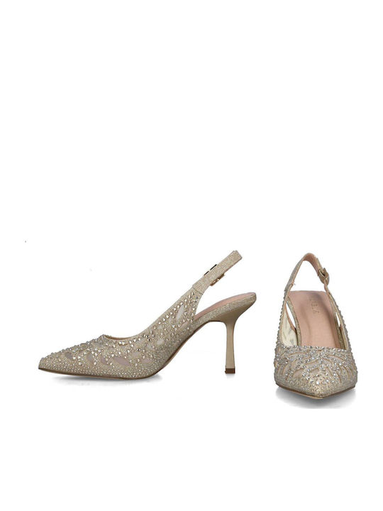 Pumps mit hohem Absatz Goldene