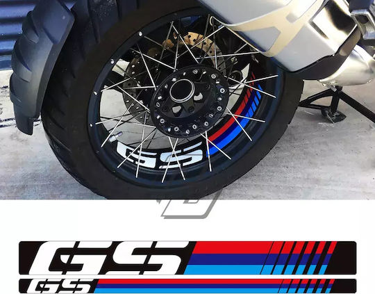 Reflective Rim Sticker BMW R1250GS ADV Set of 2 Pieces 40years AIF239