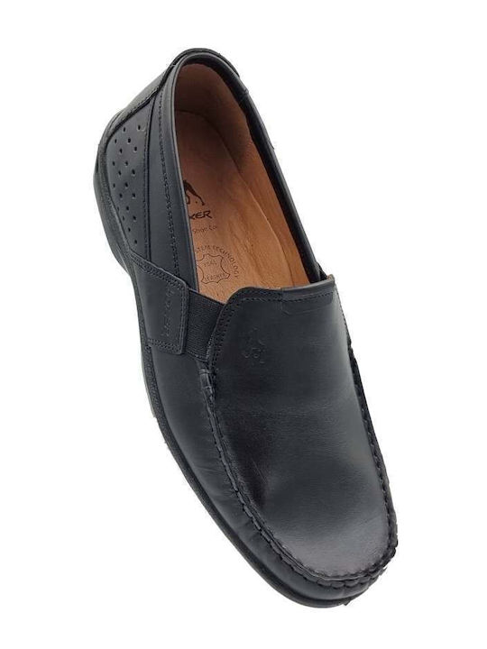 Men's Leather Moccasins Black