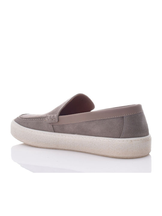 Suede Ανδρικά Loafers σε Μπεζ Χρώμα