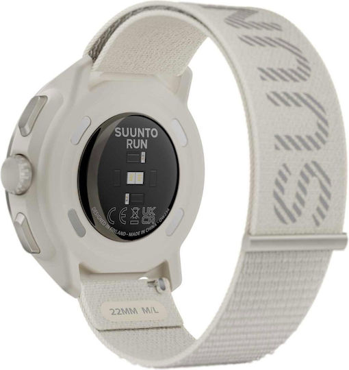 Suunto Run Stainless Steel 46mm Smartwatch with Heart Rate Monitor (Frost Gray)